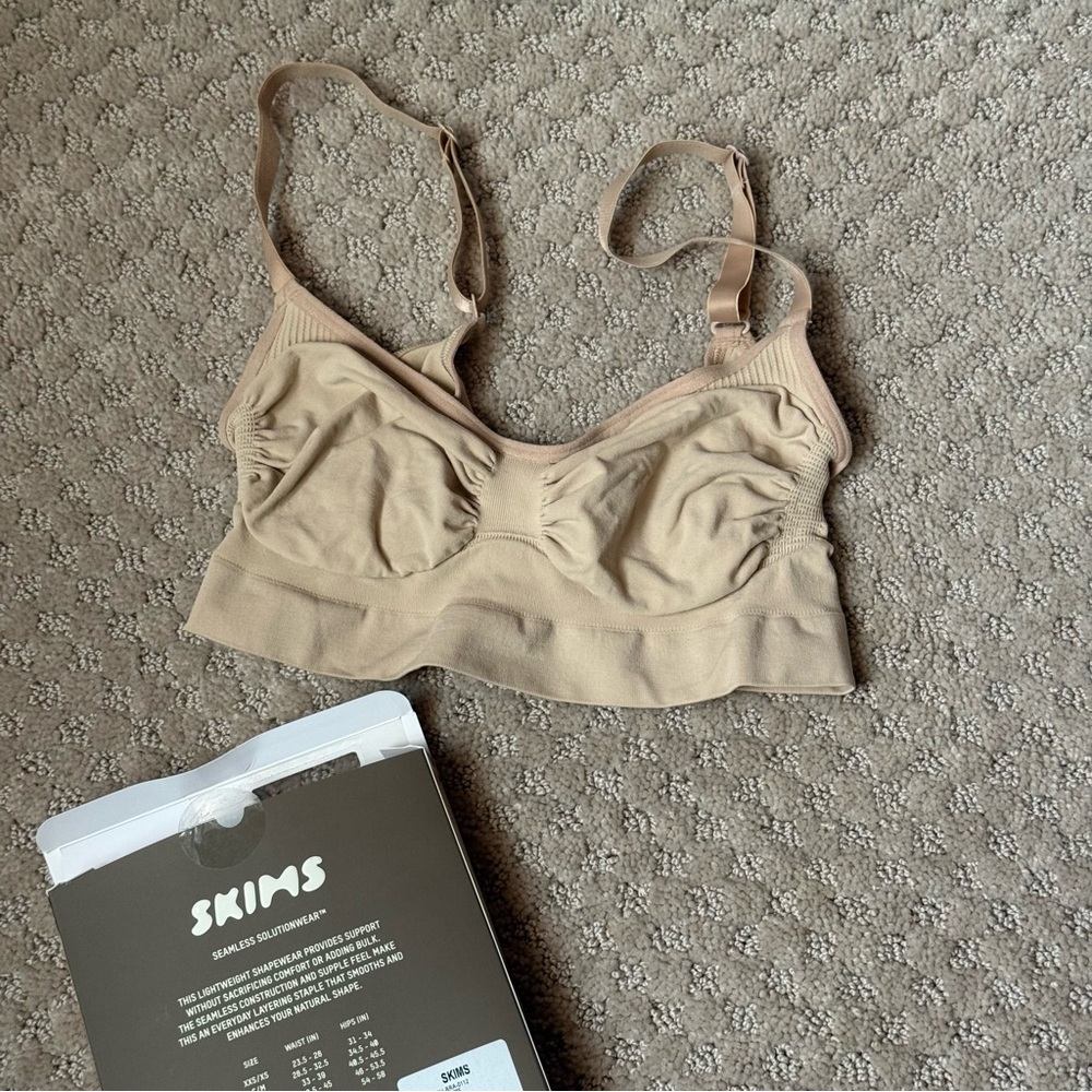 SKIMS Shapewear Nude Mica Bralette Seamless Sculpt L/XL - Picture 4 of 6